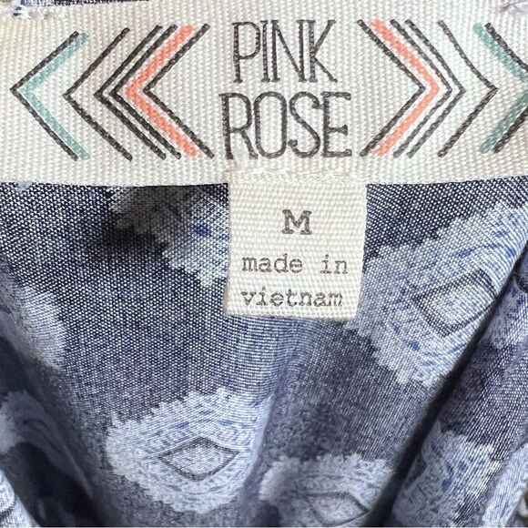 Blue boho maxi sundress size medium - Picture 6 of 6